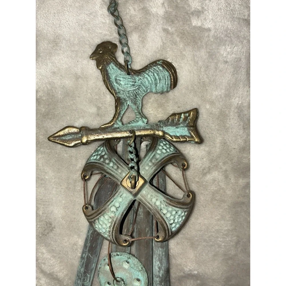 Rooster‎ Arrow Wind Chime Brass 24